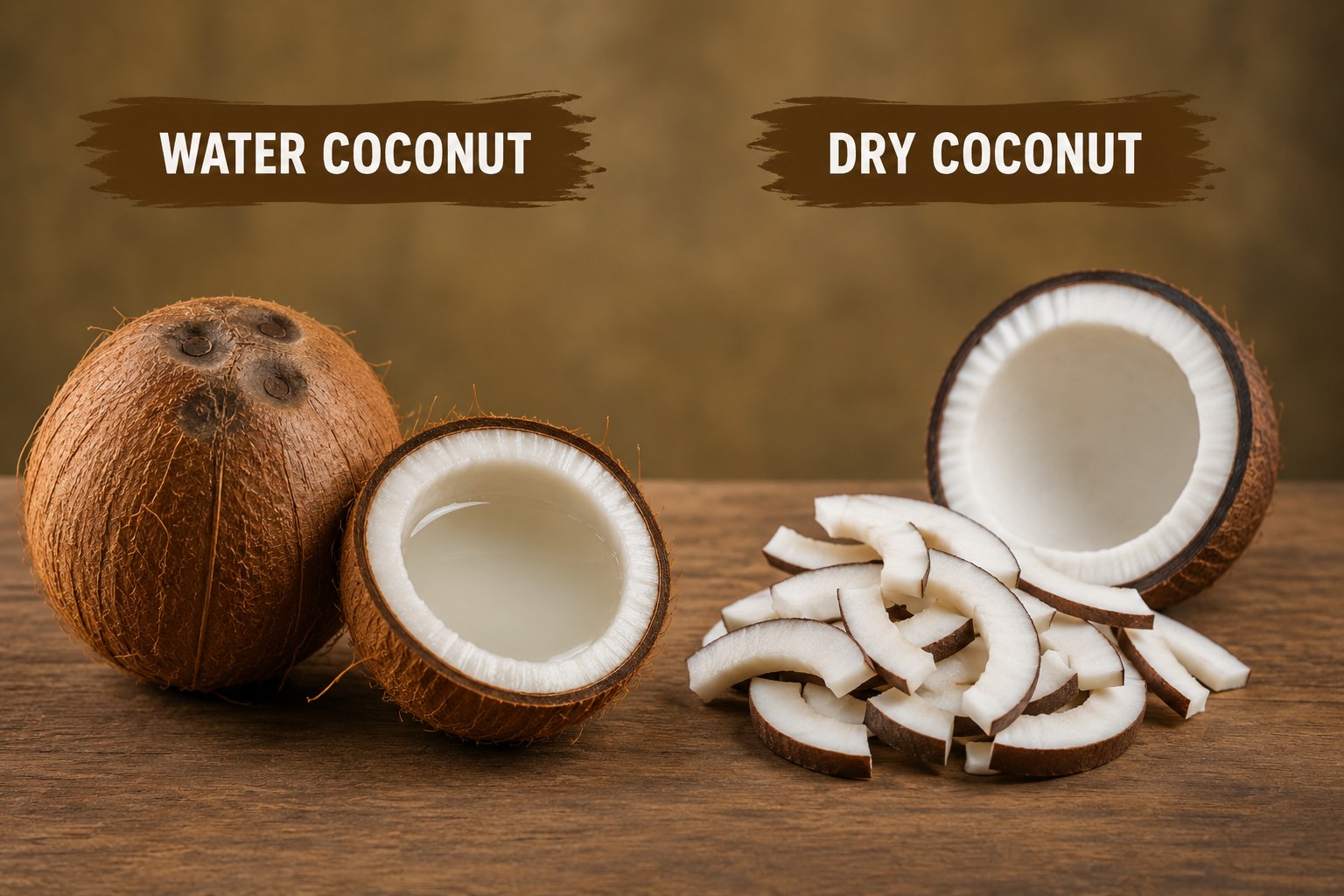 DRY & WATER COCONUT