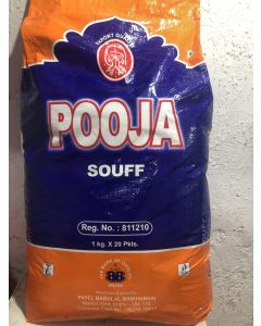 POOJA SAUFF (NEW) 20KG BAG 1KG PACKET