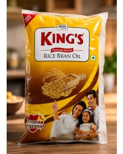 RICE BRAN "KINGS" OIL POUCH 750 ML (12 LTR BOX)
