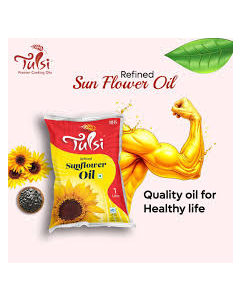 "TULSI" RICEBRAN OIL POUCH 1 LTR (12 LTR BOX)
