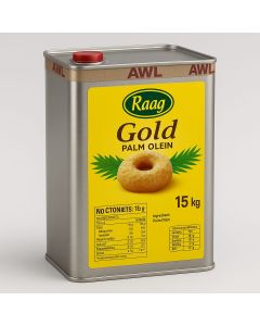 "RAAG PALM" PALM OIL TIN 15KG  