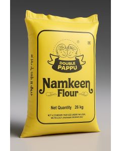 "DOUBLE PAPPU NAMKEEN FLOUR BESAN" LOOSE 26KG BAG