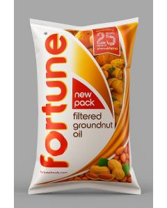 "FORTUNE" GROUNDNUT OIL 870 ML POUCH (12 LT BOX)
