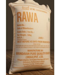 "BRINDAVAN" BARIK RAWA 50KG PACK PREMIUM QUALITY