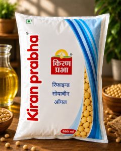 "880" ML POUCH KIRAN PRABHA REFINED SOYA OIL (1*12)