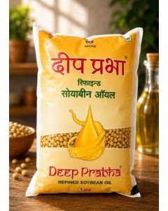 "DEEP PRABHA" REFINED SOYABEAN OIL 1 LTR POUCH (12LTR BOX)