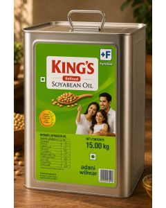 KINGS REFINED SOYABEAN OIL 15KG TIN