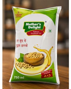 "750 ML" MOTHER DELIGHT SOYABEAN OIL POUCH (16. POUCH)