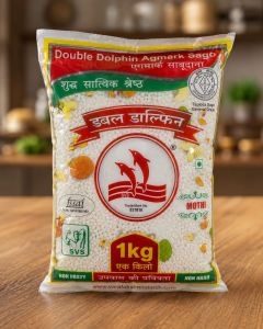 "DOUBLE DOLPHIN" BARIK SABUDANA 1KG PKT (30KG BAG)