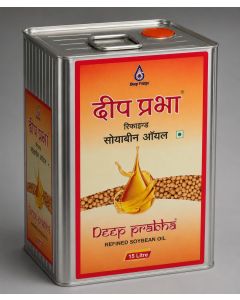 "15 LTR" TIN "DEEP PRABHA" REFINED SOYABEAN OIL