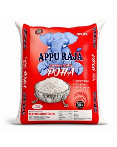 "APPU RAJA" WHITE PATLA POHA 30KG LOOSE BAG